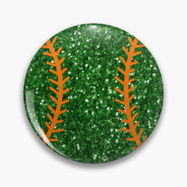 Artikelvorschau, orange and green glitter baseball entworfen und verkauft von mtayzart.