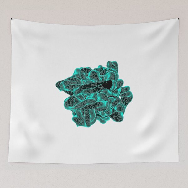 Item preview, Crazy Heart - Fluorescent Green - Abstract Illustration designed and sold by codepiks.