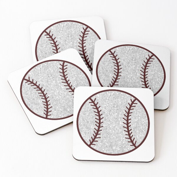 Item preview, maroon and white glitter baseball designed and sold by mtayzart.