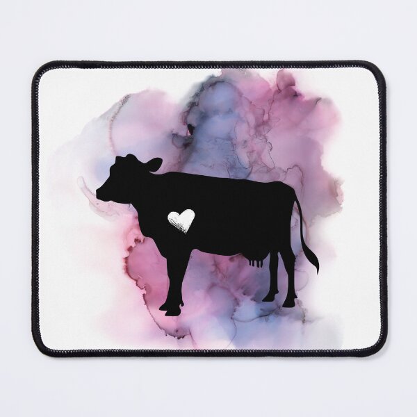 Item preview, Watercolor Cow with Heart designed and sold by Ashley Gagnon.