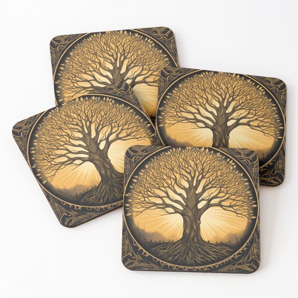 Item preview, Tree of Life - Linocut Art designed and sold by LampDigiArt.