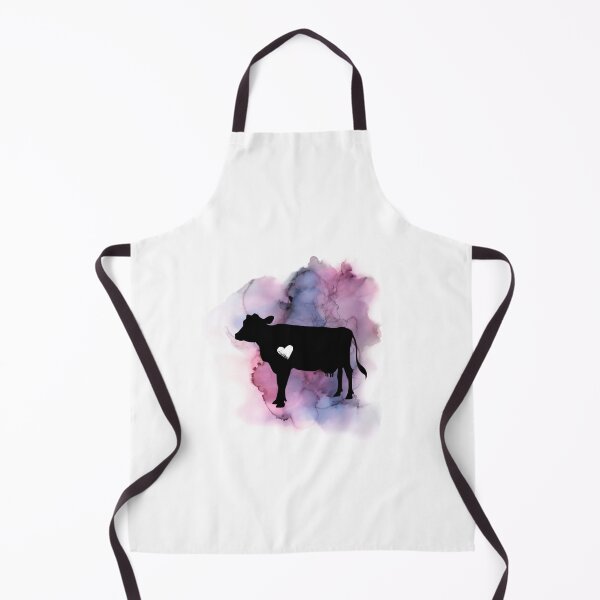 Item preview, Watercolor Cow with Heart designed and sold by Ashley Gagnon.