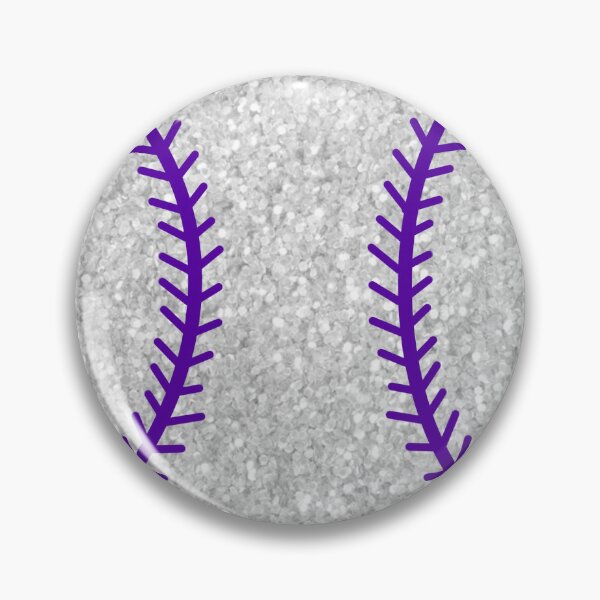 Item preview, purple and white glitter baseball designed and sold by mtayzart.