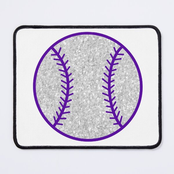 Item preview, purple and white glitter baseball designed and sold by mtayzart.