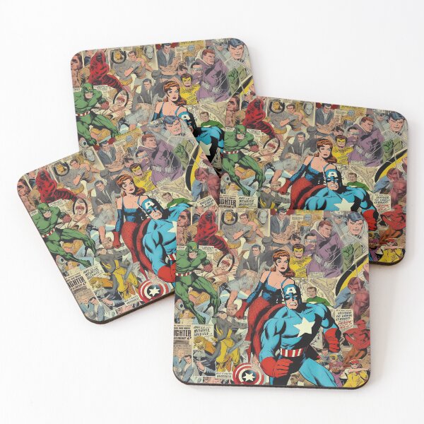 Item preview, Vintage Superhero Comic Collage designed and sold by David Burstein.