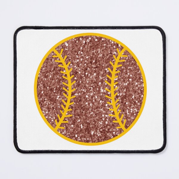 Item preview, garnet and gold glitter baseball designed and sold by mtayzart.