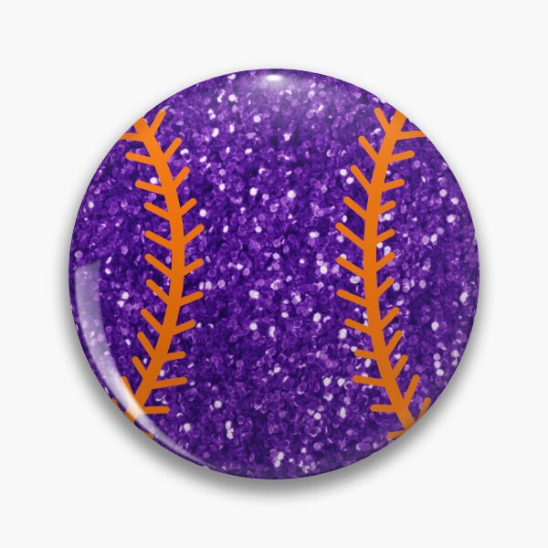Item preview, purple and orange glitter baseball designed and sold by mtayzart.
