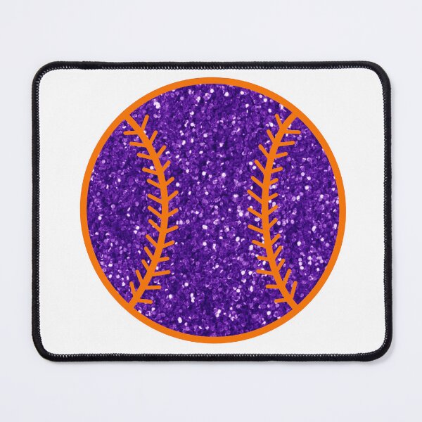 Item preview, purple and orange glitter baseball designed and sold by mtayzart.