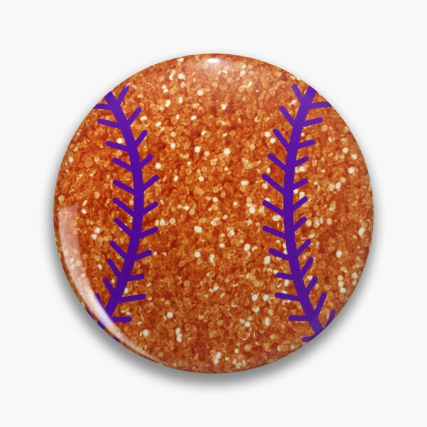 Item preview, purple and orange glitter baseball designed and sold by mtayzart.