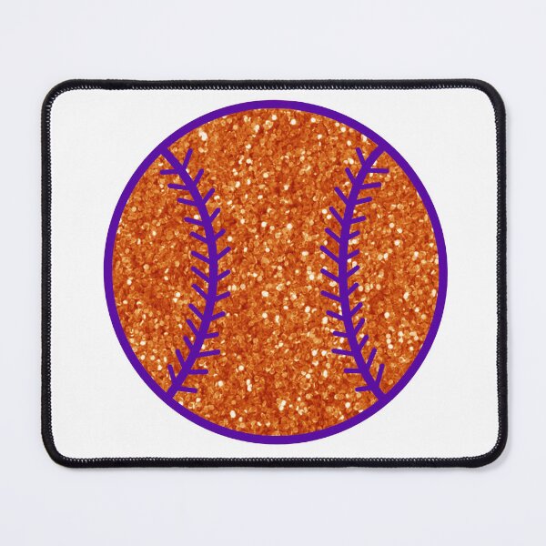 Item preview, purple and orange glitter baseball designed and sold by mtayzart.