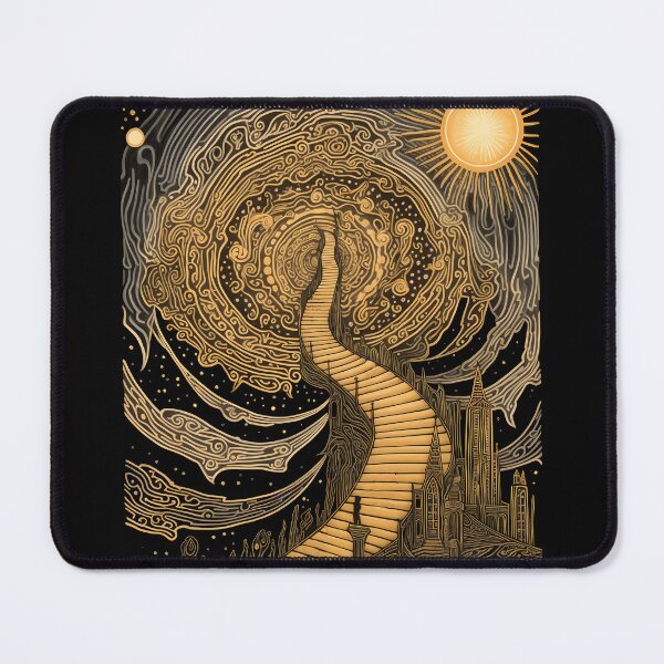 Item preview, Jacob's Ladder - Linocut Art designed and sold by LampDigiArt.