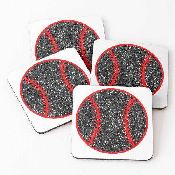 Artikelvorschau, black and red glitter baseball entworfen und verkauft von mtayzart.