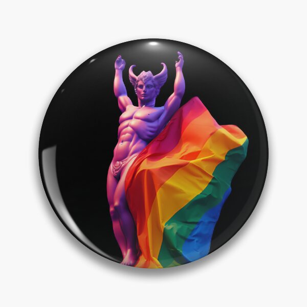 Item preview, pride month demon designed and sold by CraftMiller.