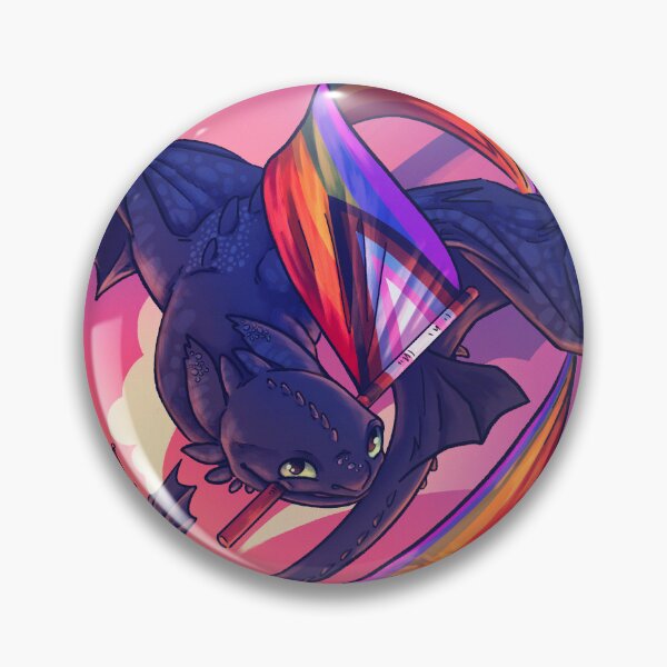 Item preview, Toothless Rainbow Pride 2023 designed and sold by ace_cryptid.