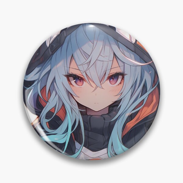 Item preview, Cyberpunk Anime Girl in Hooded Jacket designed and sold by Cronos-Designs.
