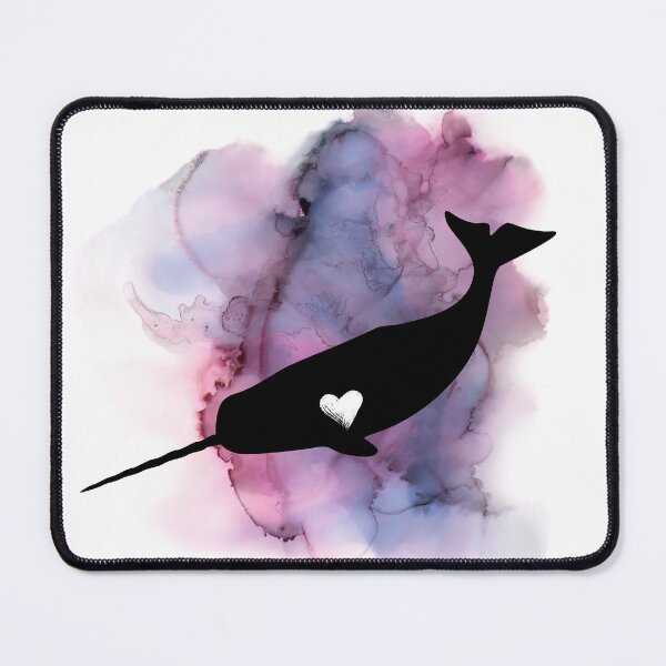 Item preview, Watercolor Narwhal with Heart designed and sold by Ashley Gagnon.