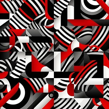 Artwork thumbnail, Abstract Geometric Pattern by SaikoDesigns