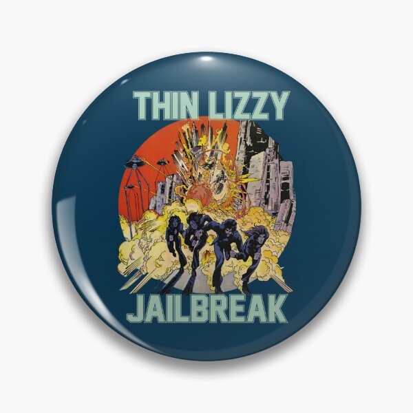Item preview, Thin Lizzy Jailbreak Explosion Vintage Black Print designed and sold by Futabasadao.