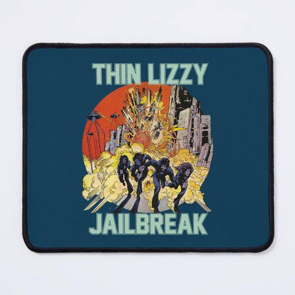Item preview, Thin Lizzy Jailbreak Explosion Vintage Black Print designed and sold by Futabasadao.