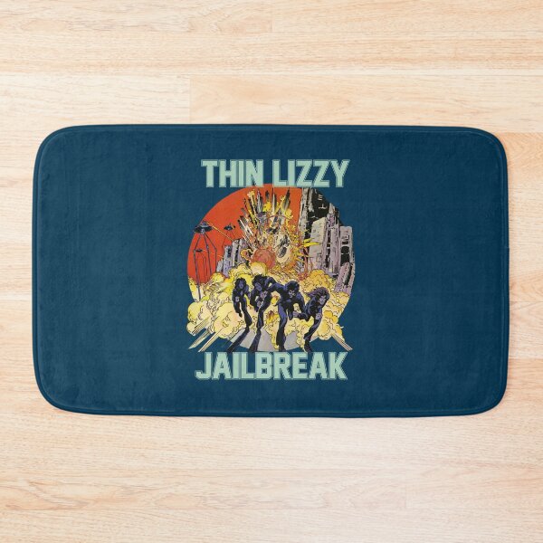 Item preview, Thin Lizzy Jailbreak Explosion Vintage Black Print designed and sold by Futabasadao.