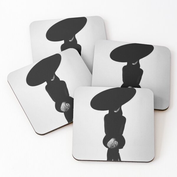 Item preview, Abstract woman black silhouette with a big hat  designed and sold by MTShoppingLine.