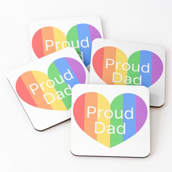 Item preview, Proud Pride Dad in a Rainbow Heart designed and sold by Sorry-NotSorry.