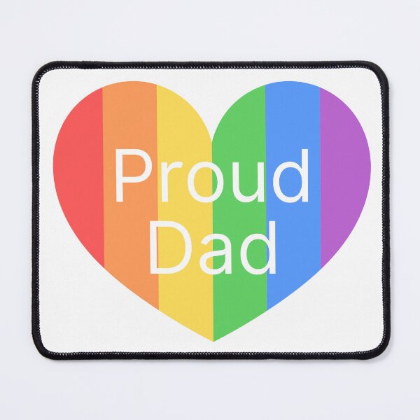 Item preview, Proud Pride Dad in a Rainbow Heart designed and sold by Sorry-NotSorry.