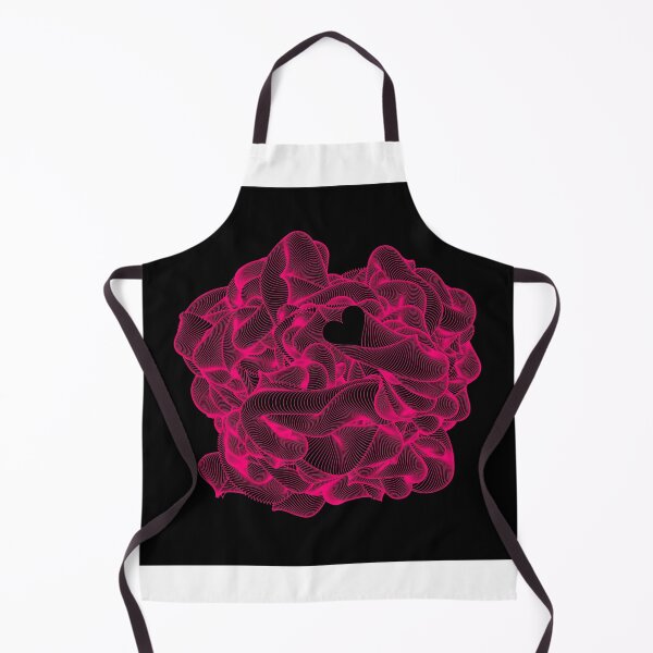 Item preview, Crazy Heart - Dark Pink - Black - Abstract Illustration designed and sold by codepiks.