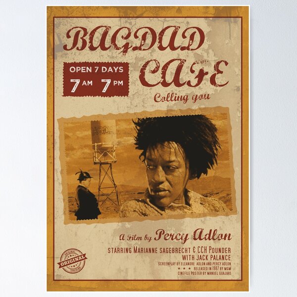 Bagdad cafe , poster alternativo, ruta 66, calling you, german film,póster de pelicula, cartel retro, ilustración Poster