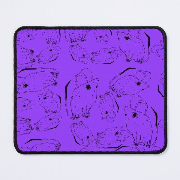 Item preview, TINY BUT MIGHTY BLACK x PURPLE RODENT MOUSE  designed and sold by GIVENGRACE.ART.