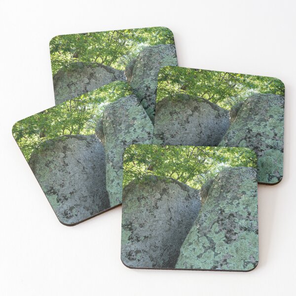 Item preview, Like Mystical Animal Skin - Lichen Covered Boulders in a Forest designed and sold by Georgia Mizuleva.