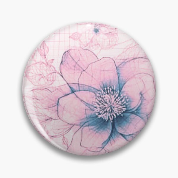 Item preview, Blueprint Blossoms: Delicate flowers intertwined with architectural blueprints designed and sold by centaurydesigns.