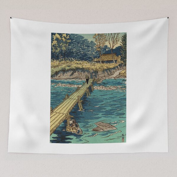 Item preview, Kasamatsu Shiro Musashi Arashiyama shin hanga  designed and sold by EulaliaGreen.