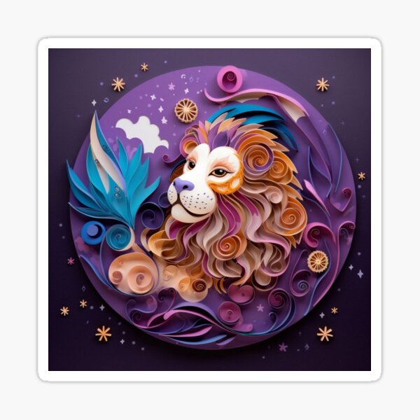 Artikel-Vorschau von Lion on the moon with flowers and stars. Fantasy style., designt und verkauft von aiphotosart.