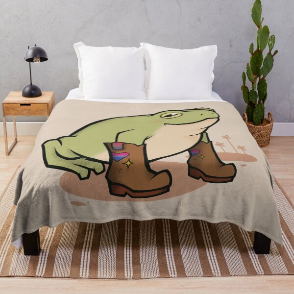 Item preview, Bisexual Pride Cowboy Boots Frog designed and sold by saltuurn.