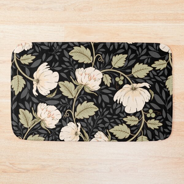 Item preview, Copy of Celestial Harmony7 - peony pattern, black background designed and sold by Olena Terzi.
