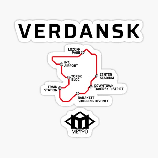 Rebirth island Map - Verdansk Map - Caldera Map Sticker for Sale by  jaggyboy