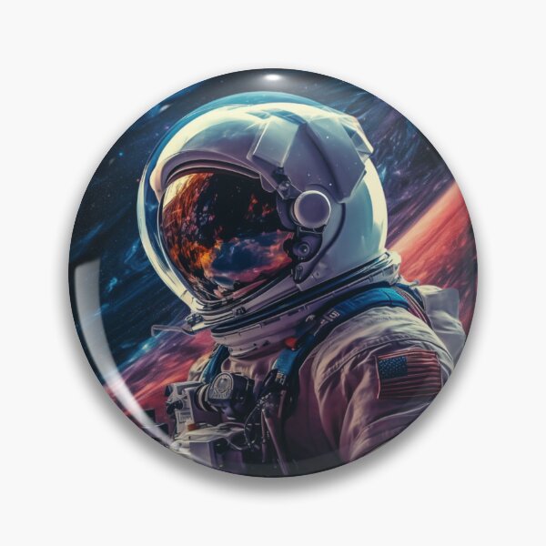 Item preview, Stellar Odyssey Astronauty Beyond Earth Orbiting Horizons Beyond the Veil Cosmic Convergence Cosmoscape designed and sold by Project-Firefly.