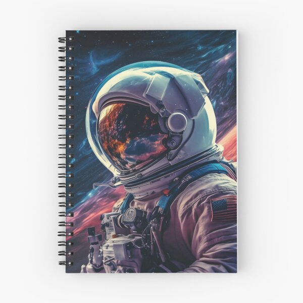 Item preview, Stellar Odyssey Astronauty Beyond Earth Orbiting Horizons Beyond the Veil Cosmic Convergence Cosmoscape designed and sold by Project-Firefly.