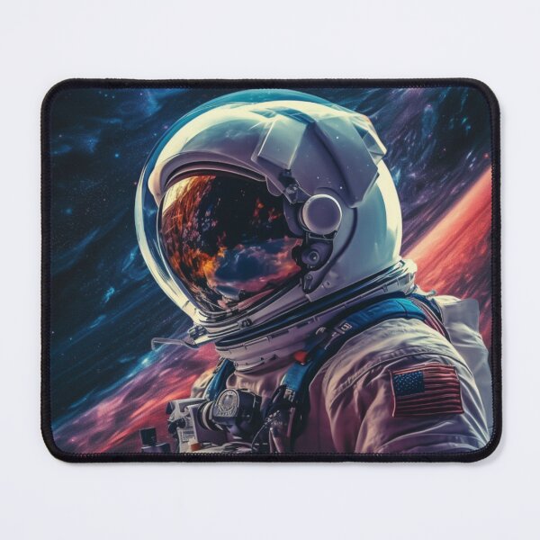 Item preview, Stellar Odyssey Astronauty Beyond Earth Orbiting Horizons Beyond the Veil Cosmic Convergence Cosmoscape designed and sold by Project-Firefly.
