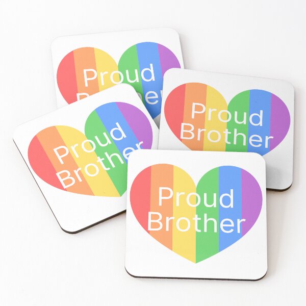 Item preview, Proud Pride Brother in a Rainbow Heart designed and sold by Sorry-NotSorry.