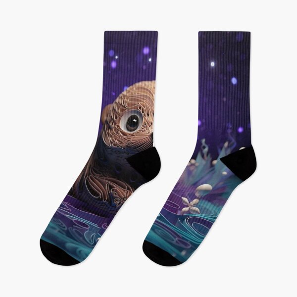 Aperçu de l'œuvre Cute sea otter in the night forest. 3D illustration. créée et vendue par aiphotosart.