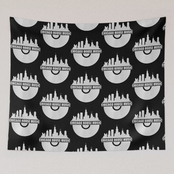 Item preview, Chicago House Music Chicago Skyline EDM DJ Chicago House Gear designed and sold by 48DJTRACKS.