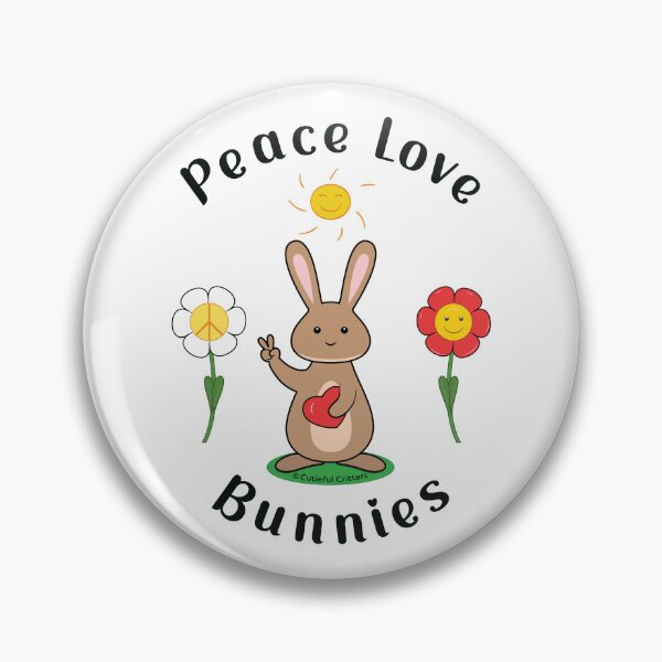 Item preview, Peace Love Bunnies designed and sold by Cutieful Critters.