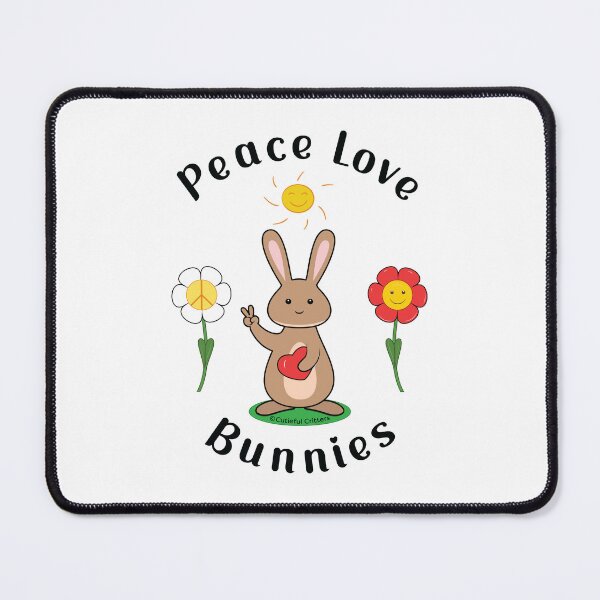 Item preview, Peace Love Bunnies designed and sold by Cutieful Critters.