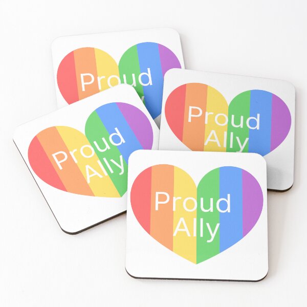 Item preview, Proud Pride Ally in a Rainbow Heart designed and sold by Sorry-NotSorry.