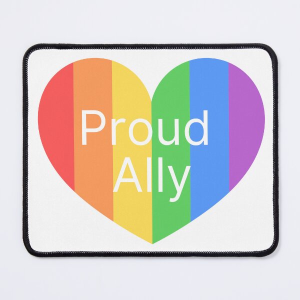 Item preview, Proud Pride Ally in a Rainbow Heart designed and sold by Sorry-NotSorry.