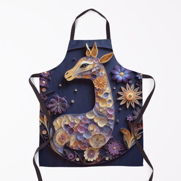 Artikelvorschau, Colorful abstract floral pattern in the form of a giraffe. entworfen und verkauft von aiphotosart.