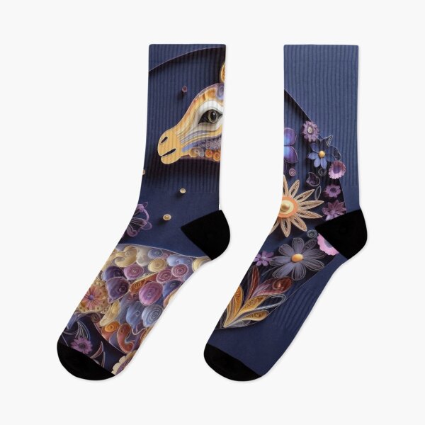 Artikelvorschau, Colorful abstract floral pattern in the form of a giraffe. entworfen und verkauft von aiphotosart.
