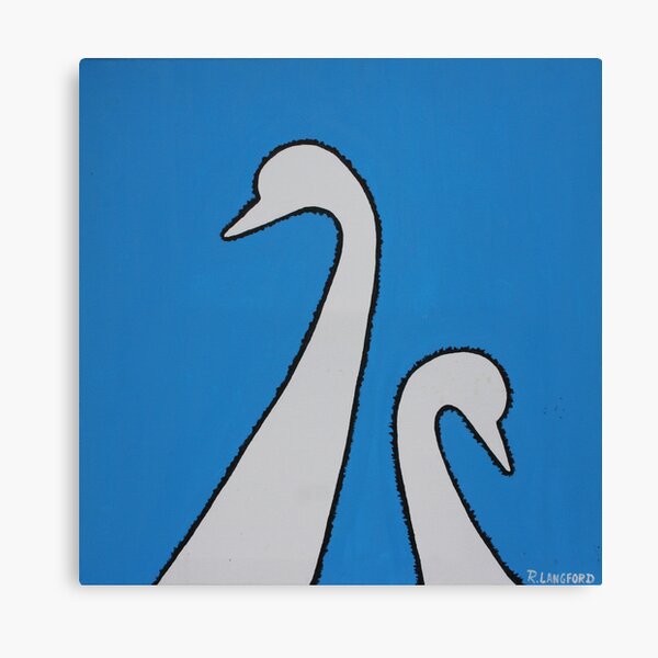 MUM & BABY SWAN Canvas Print